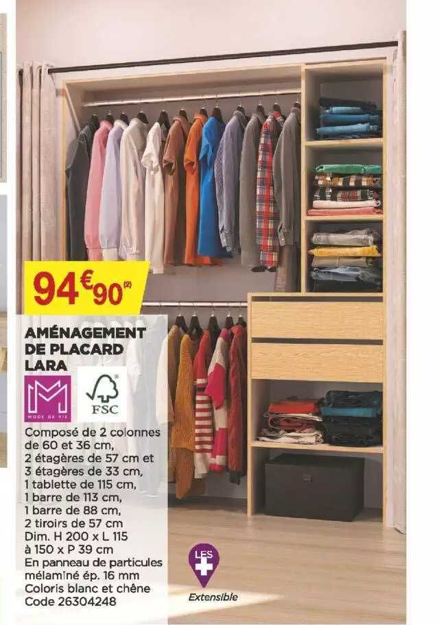 aménagement de placard lara