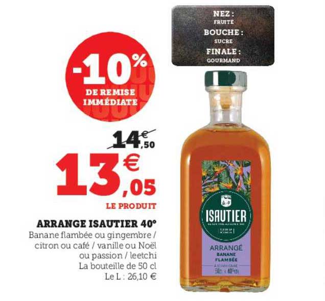 Arrangé Isautier 40°