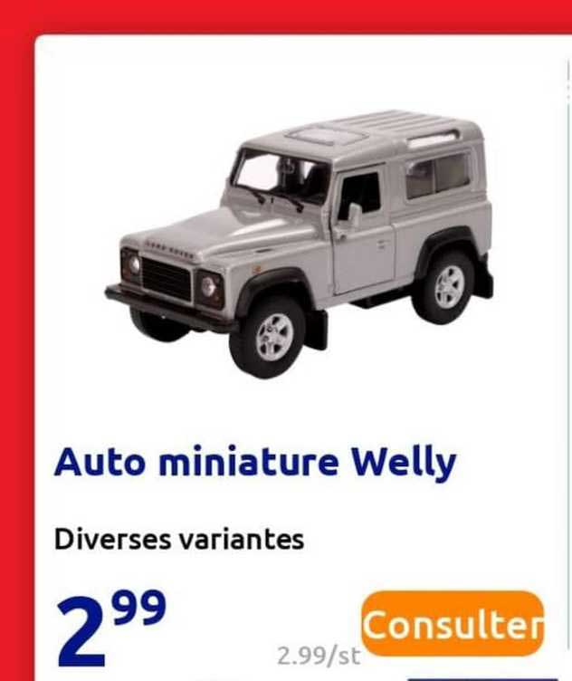 auto miniature welly