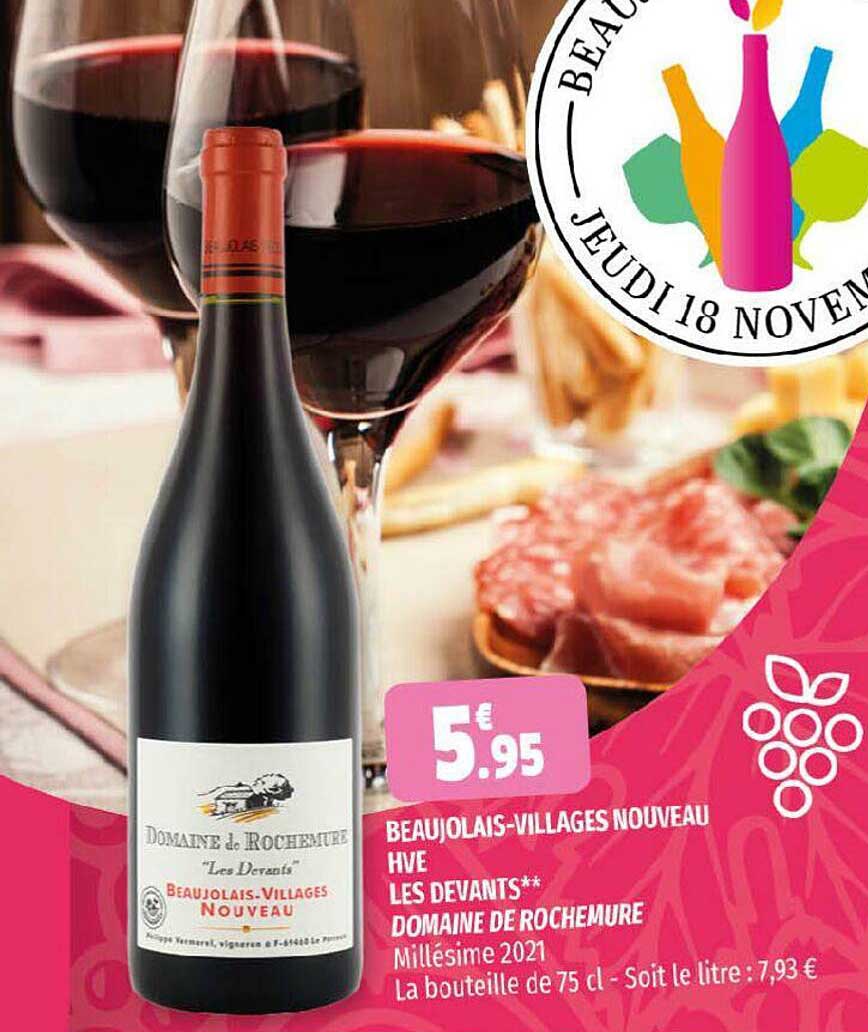 beaujolais-villages nouveau hve les devants domaine de rochemure