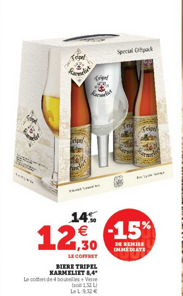 bière tripel karmeliet 8,4°