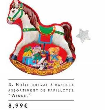 boite cheval à bascule assortiment de papillotes "windel"