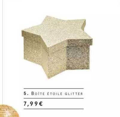 boite étoile glitter