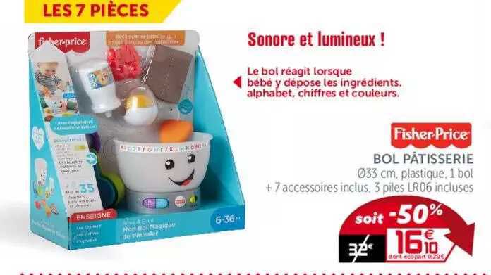 bol pâtisserie fisher-price