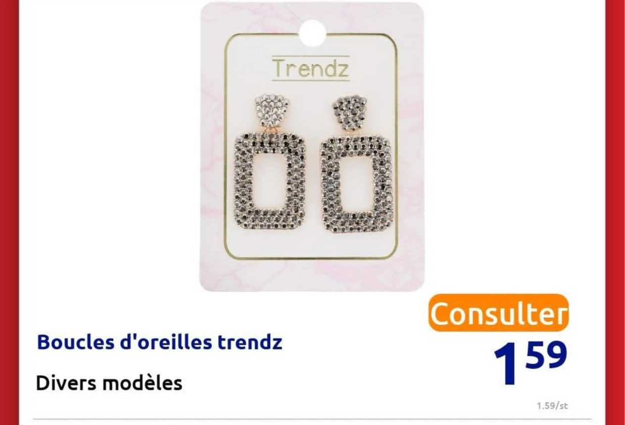 boucles d'oreilles trendz