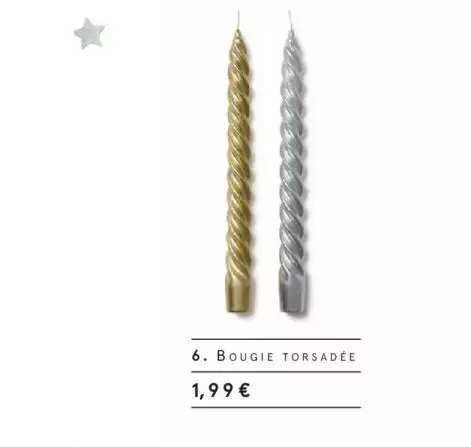 bougie torsadée