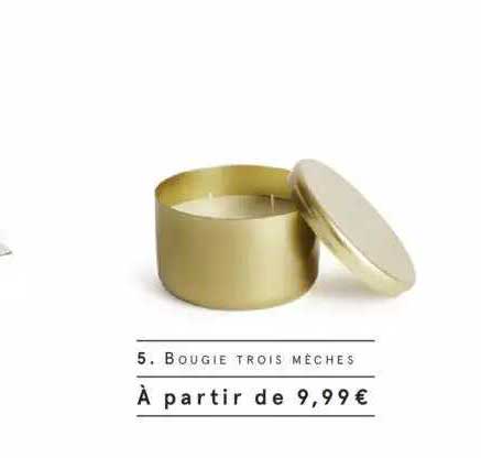 bougie trois mèches