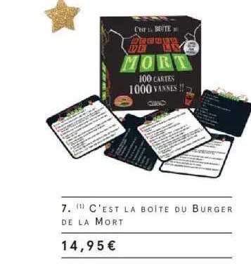 c'est la boite du burger de la mort
