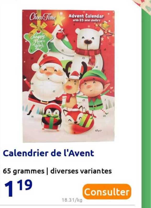 calendrier de l'avent