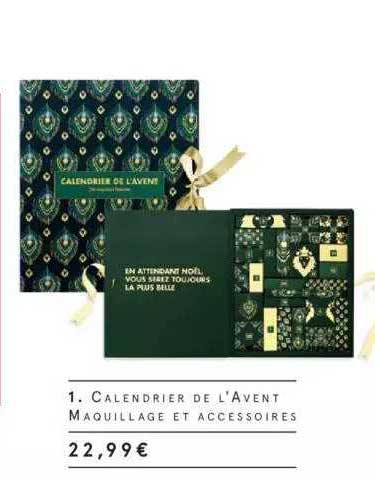 calendrier de l'avent maquillage et accessoires