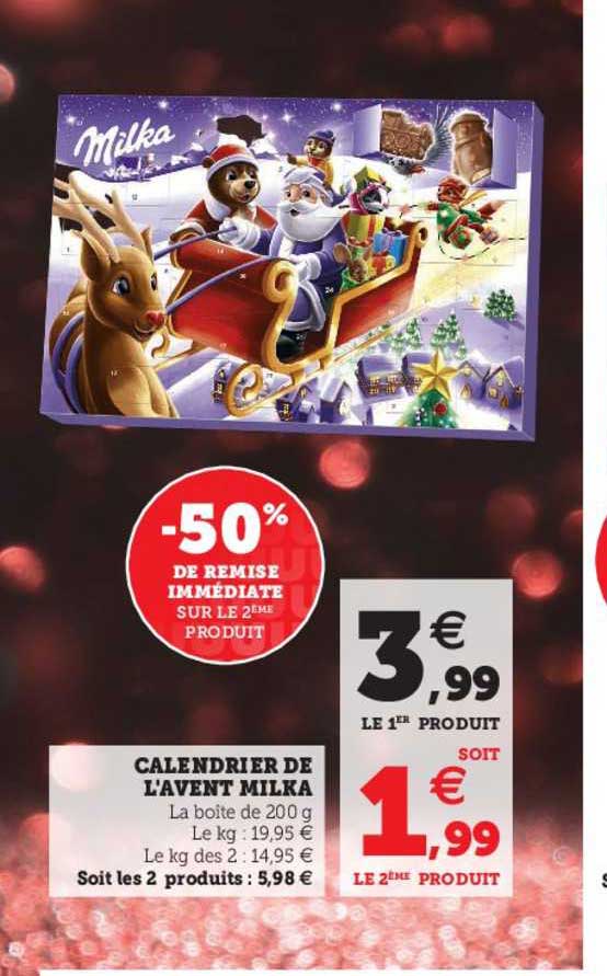 calendrier de l'avent milka