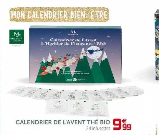calendrier de l'avent thé bio