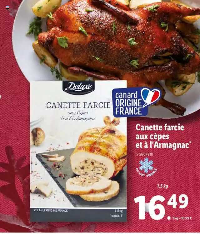 Canette Farcie Aux Cèpes Et à L'armagnac Deluxe