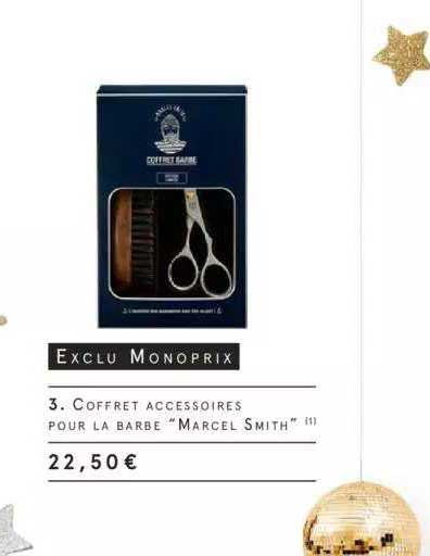 coffret accessoires pour la barbe "marcel smith"