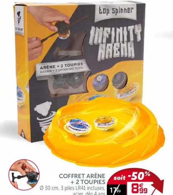 coffret arène + 2 toupies