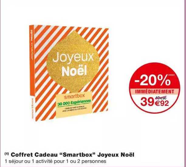 coffret cadeau "smartbox" joyeux noël