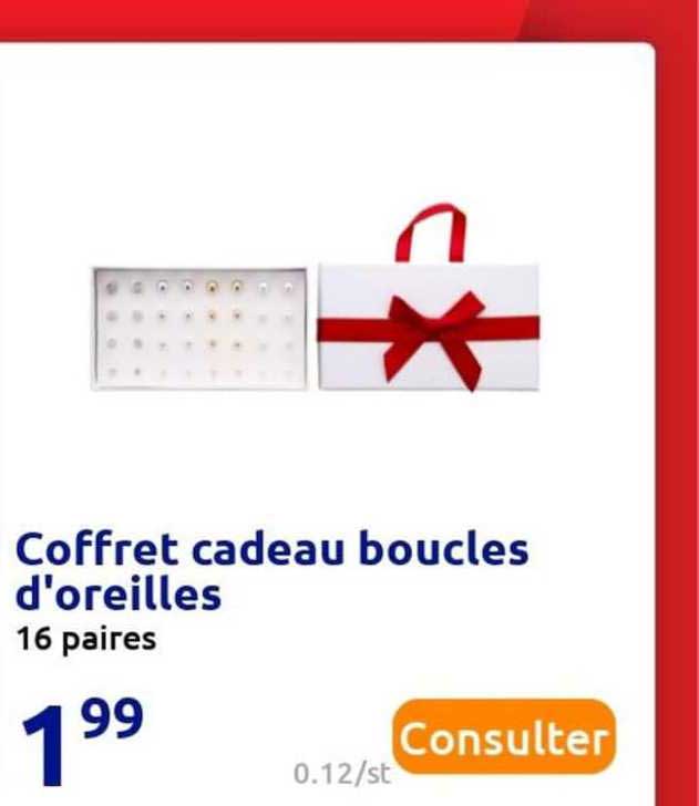 coffret cadeau boucles d'oreilles