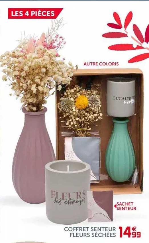 coffret senteur fleurs séchées