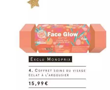 coffret soins du visage éclat à l'argousier