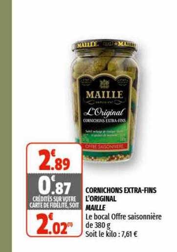Cornichons Extra-fins L'original Maille