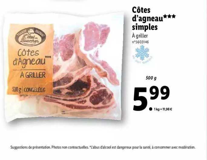 côtes d'agneau simples