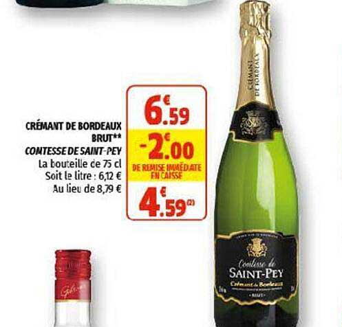 crémant de bordeaux brut comtesse de saint-pey