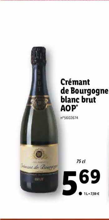 Crémant De Bourgogne Blanc Brut Aop