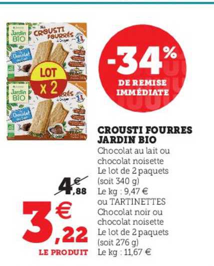 Crousti Fourrés Jardin Bio