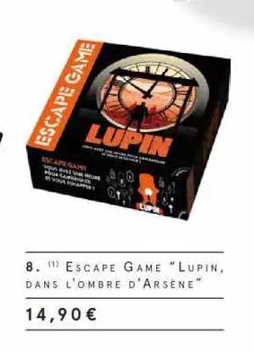 escape game "lupin dans l'ombre d'arsène"