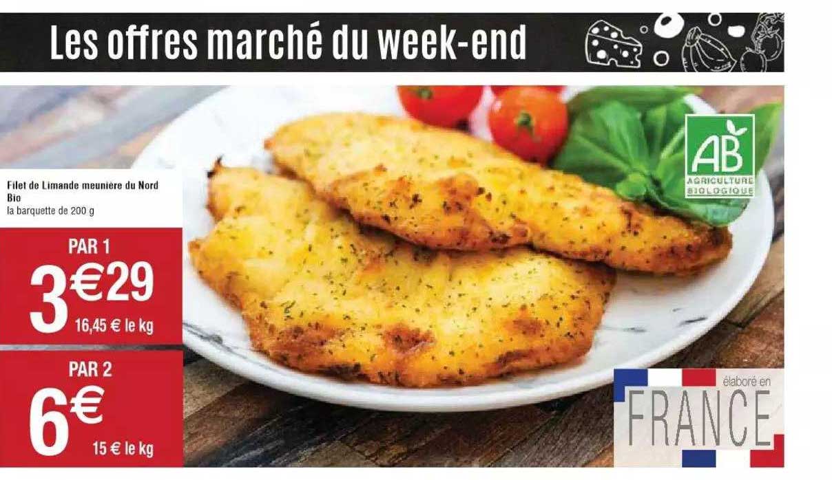 Filet De Limande Meunière Du Nord Bio