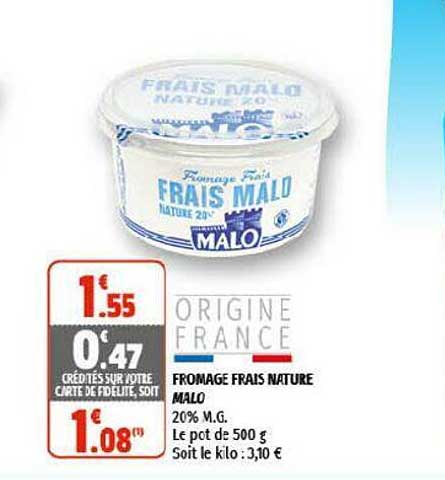 Fromage Frais Nature Malo