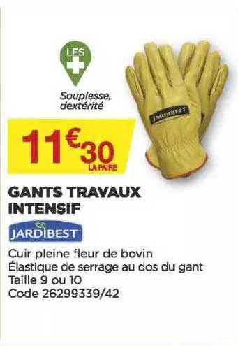 gants travaux intensif