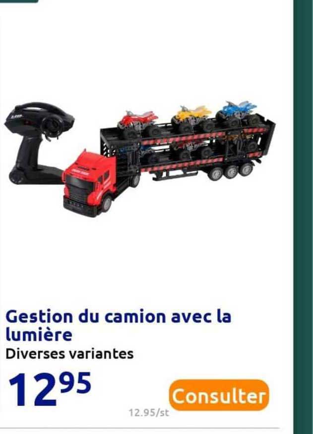 gestion du camion avec la lumière