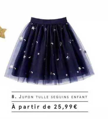 jupon tulle sequins enfant