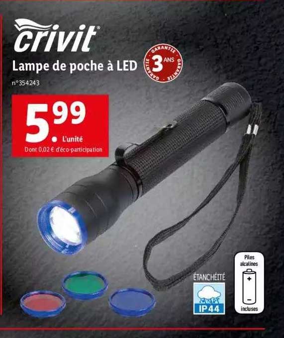 Lampe De Poche à Led Crivit
