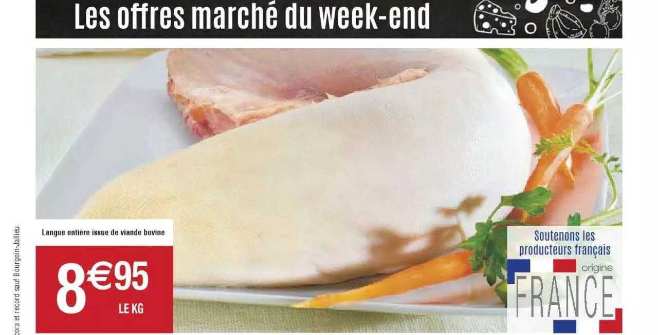 langue entière issue de viande bovine