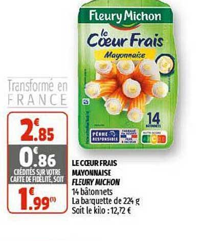 le cœur frais mayonnaise fleury michon