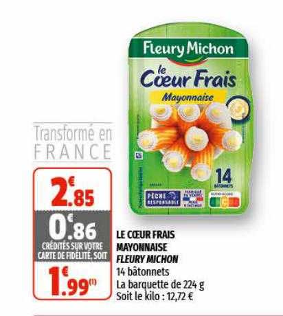 le cœur frais mayonnaise fleury michon