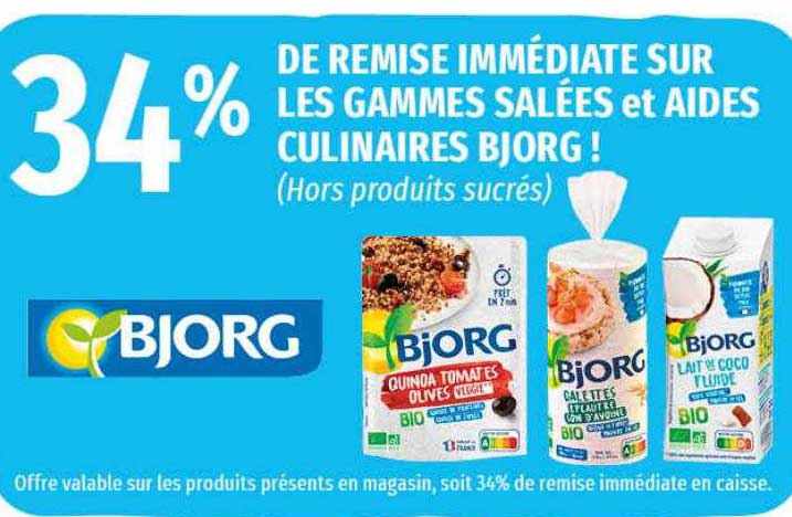 les gammes salées et aides culinaires bjorg !