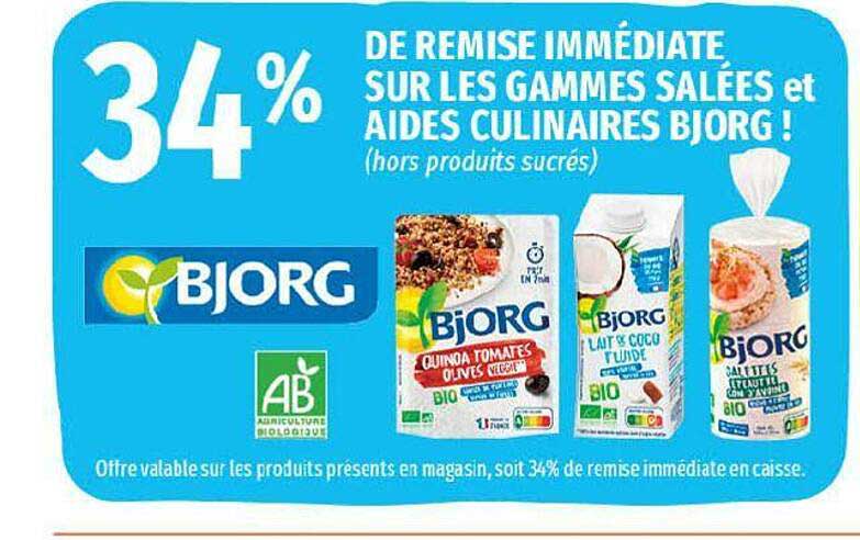 les gammes salées et aides culinaires bjorg !