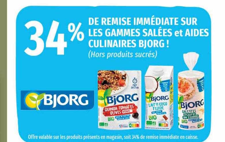 les gammes salées et aides culinaires bjorg!