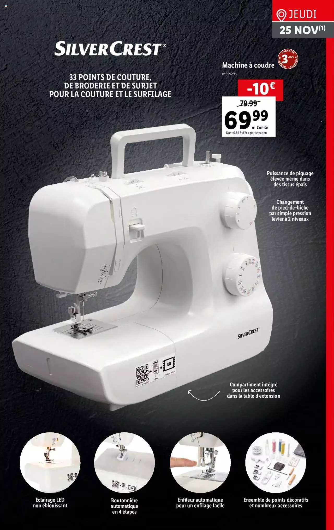 Machine à Coudre Silver Crest