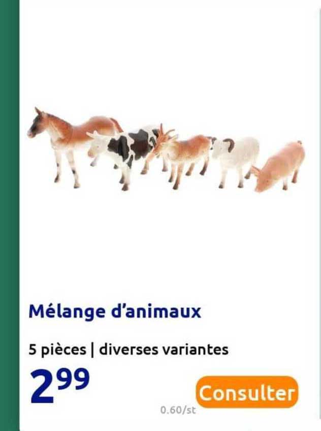 mélange d'animaux
