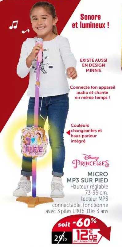 micro mp3 sur pied