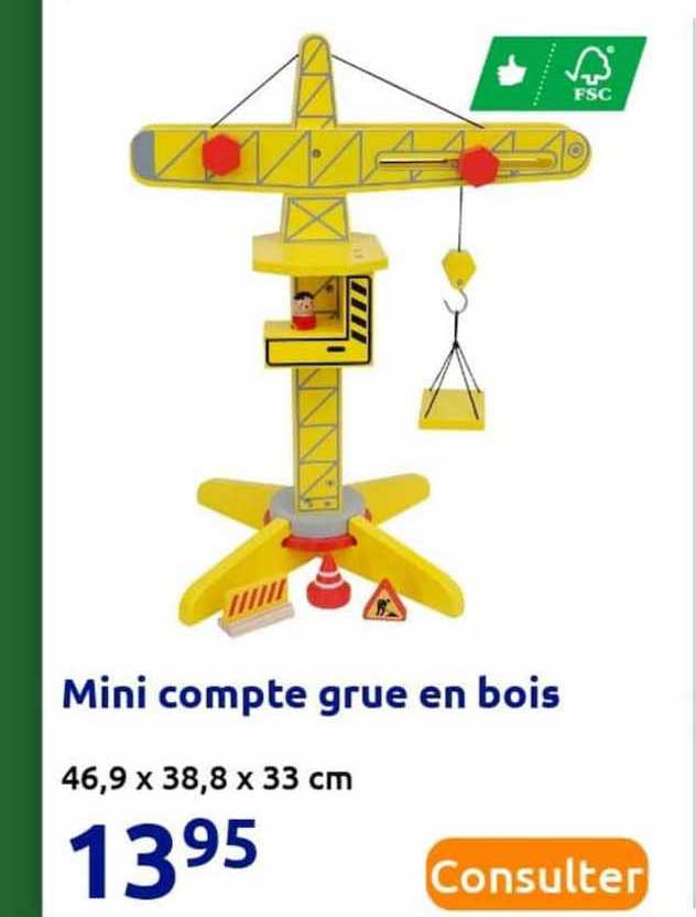 mini compte grue en bois
