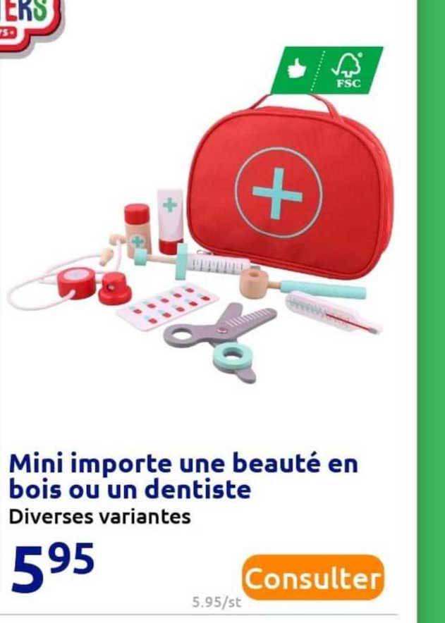 mini importe une beauté en bois ou un dentiste