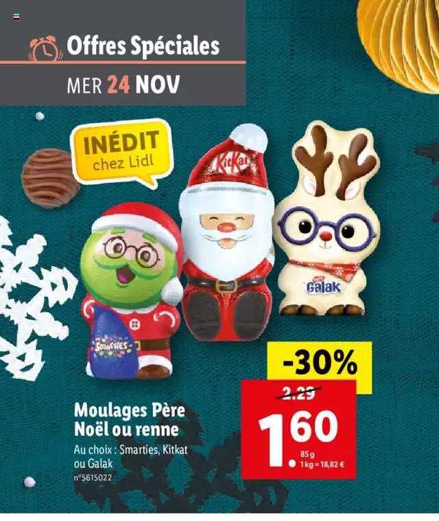 moulages père noël ou renne