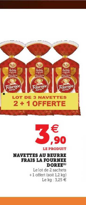 navettes au beurre frais la fournée dorée