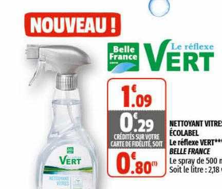 nettoyant vitres écolabel le réflexe vert belle france
