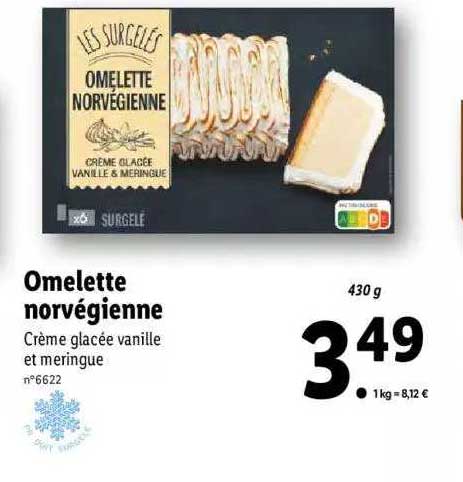 omelette norvégienne les surgelés